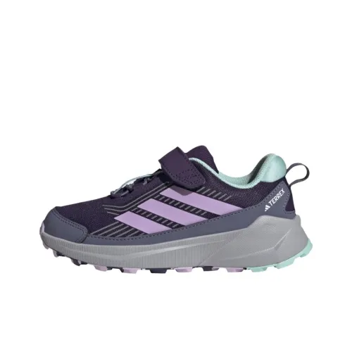 adidas Terrex TRAILMAKER 2,0 Дышащий Поддержка Низкий Топ Детские Беговые Кроссовки Сливовый Серый Аква-Зеленый Подростки