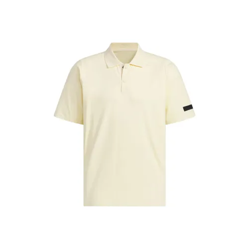 Adidas SS25 Поло Мужское Теплое Ванильное