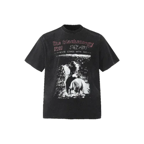 DOGANSON Промытый черный Унисекс Футболка