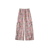 Розовый, синий, клетка, увеличенная длина