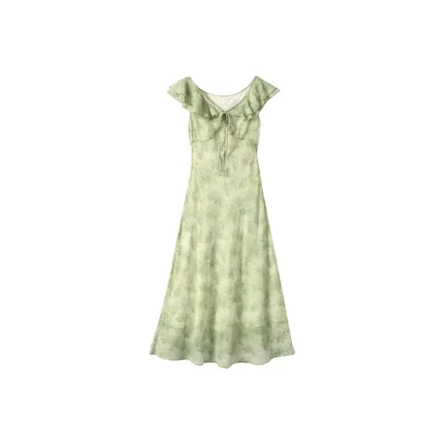 SONDR Светло-зеленые Женские Платья без рукавов