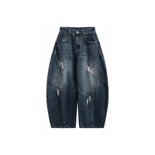 VRE Винтажные синие унисекс джинсы