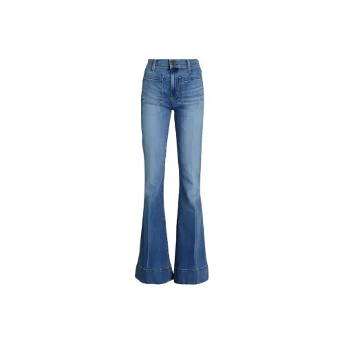 Leather Cat Синие Женские Джинсы