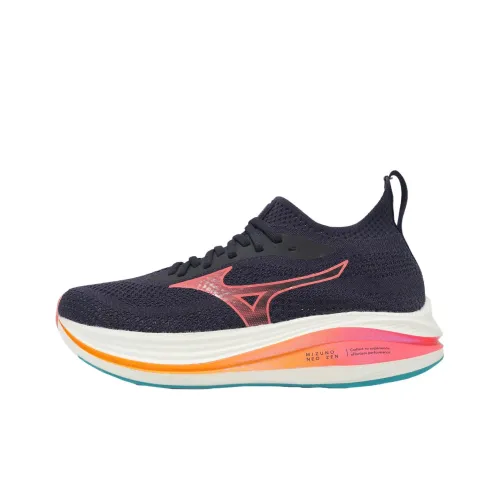 Mizuno Neozen Амортизация и Дышащий Низкий Топ Повседневные Беговые Кроссовки Мужские Синие Оранжевые