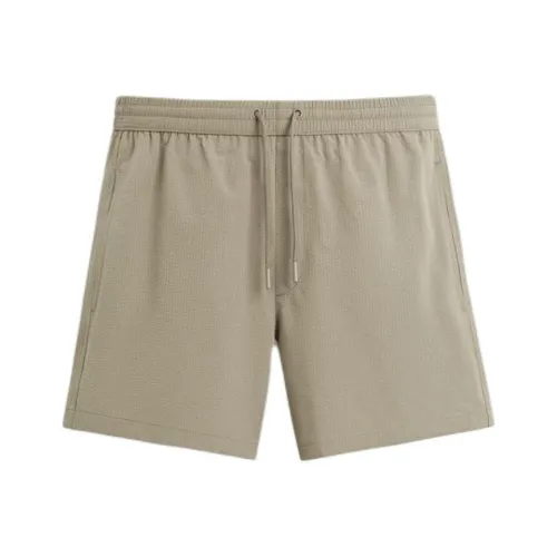 ZARA Мужские шорты для плавания коричневого цвета