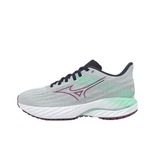 Mizuno WAVE INSPIRE 21 Дышащие Низкие Беговые Кроссовки Женские Серые Зеленые