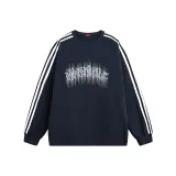 Темно-синий с белыми полосами