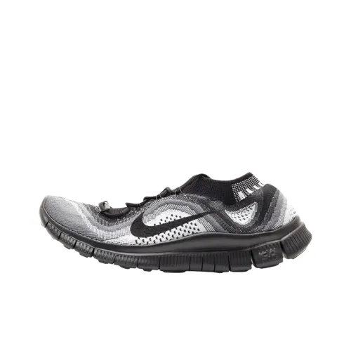 Nike Free Flyknit Low Беговые кроссовки Мужские Черные
