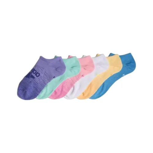 adidas clothing 6 пар носков для детей Фиолетовый+Циановый+Розовый+Белый+Желтый+Синий