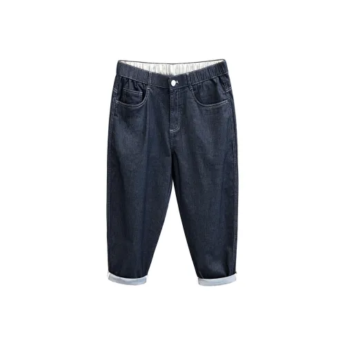 YGQPZHZ Синий Мужской Джинсы