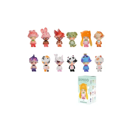 POP MART Dimoo Lost Animal Collection Слепые коробки Один Mystery Коробка Целая коробка 12 шт