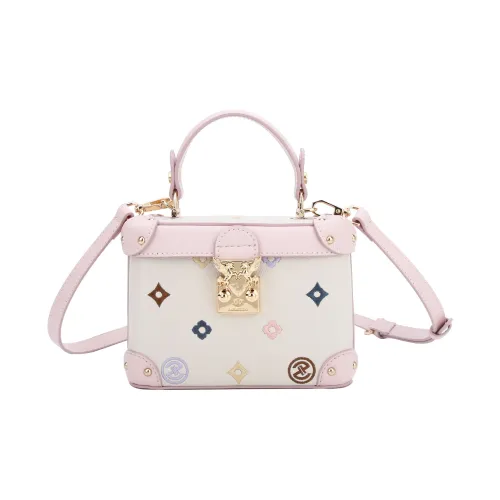 JANITINO ПУ (полиуретан) Коробка Сумка Сумка через плечо Женская Экрю