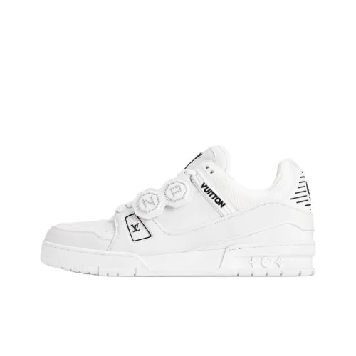 LOUIS VUITTON Nigo Collaboration Trainer FW25 Low Скейтборд Кроссовки Унисекс Белый