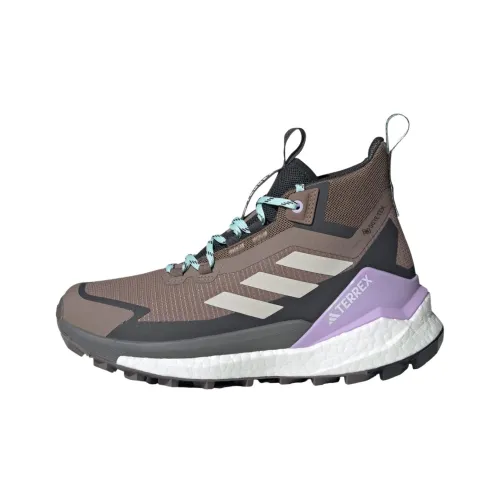 adidas TERREX FREE HIKER 2,0 Водонепроницаемый и Дышащий Легкий Высокая Поддержка Высокий Верх Походная Обувь Женская Коричневый