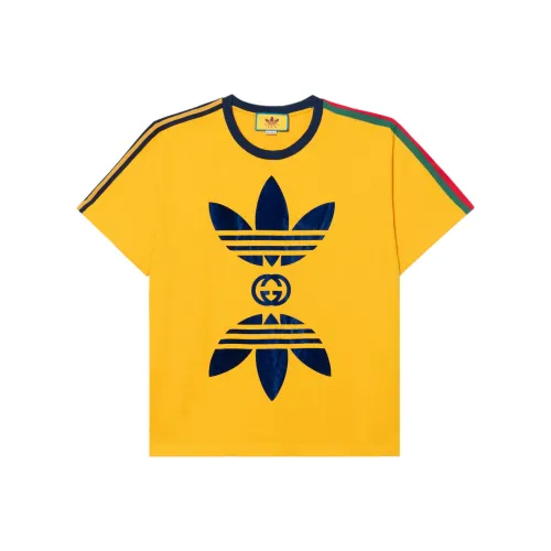 GUCCI X ADIDAS Originals GUCCI X ADIDAS Collaboration SS22 Т-рубашка Унисекс Желтый