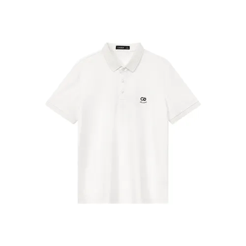 CAISEDI Белая Мужская T-Рубашка