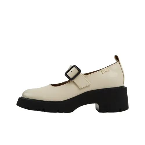 CAMPER Milah Грубый каблук Туфли Мэри Джейн 5,4CM Женские Экрю