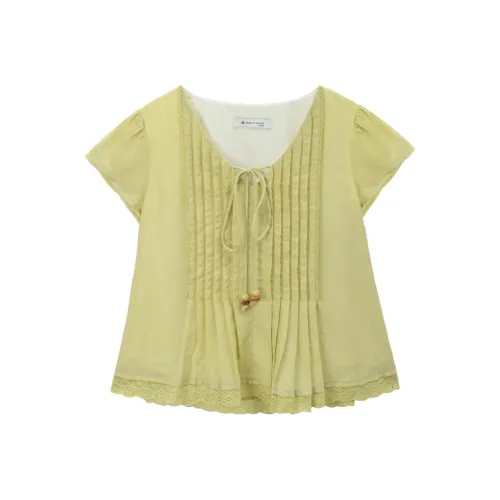 MISHOW Флаттер-рукав Т-рубашка Женская