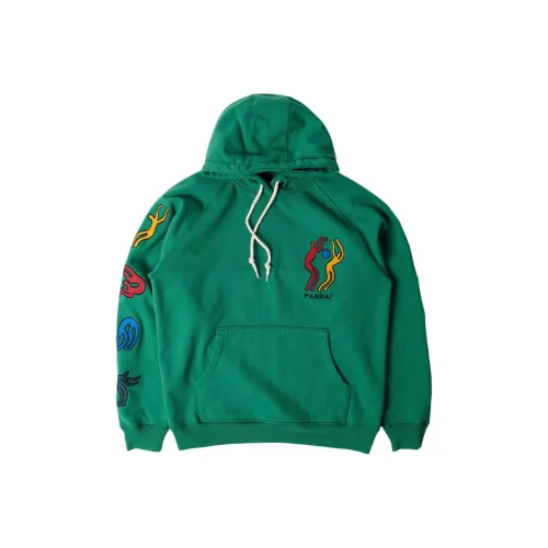 BYPARRA Промытый зеленый цвет Унисекс Толстовки