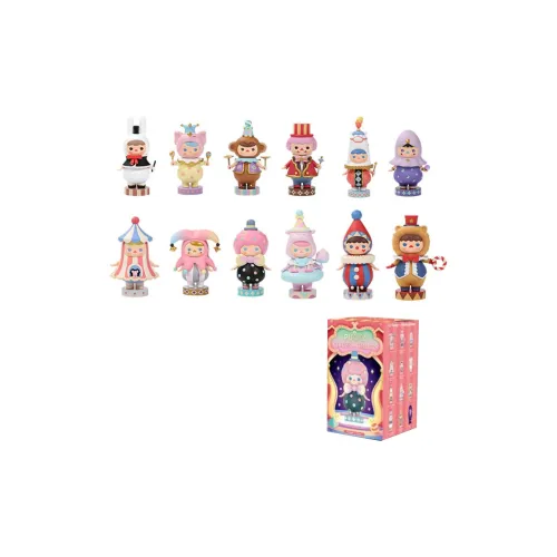 POP MART Pucky Circus Коллекция Слепые коробки Один Mystery Коробка Целая коробка 12 шт