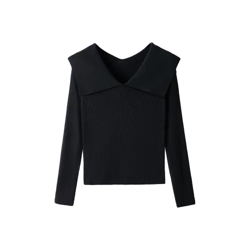 SIBAISHE Черный Женский Трикотаж