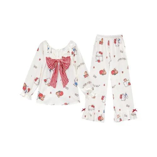 GUKOO Sanrio series Сальный белый Женские Пижамные комплекты