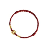 Браслет из монет с бусинами "Удача" [Бургунди]