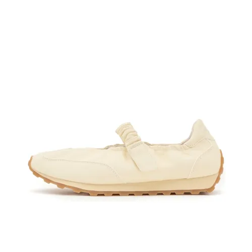 FOOT INDUSTRY Mary Jane Shoes Light Yellow Women's