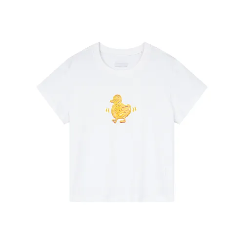 UOOYAA Белые Женские Футболки