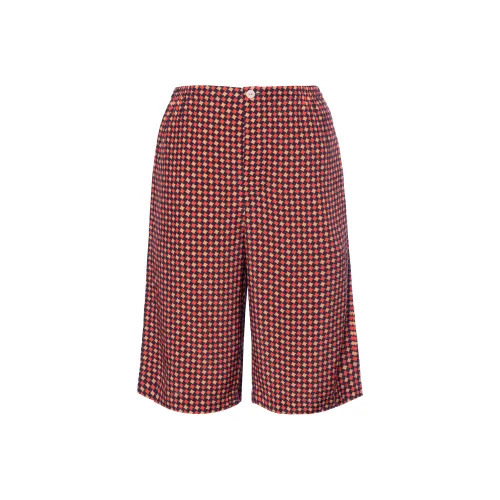 Gucci Red Brown Men's Casual Shorts Gucci Красные Коричневые Мужские Повседневные Шорты