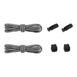 Цилиндрическая форма, пряжка, стиль + темно-серый, белый, точка, шнурки (один комплект)