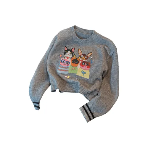 Cypress House Темно-серые Женские Свитеры