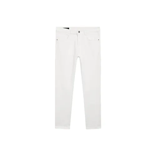 Massimo Dutti Белый Мужской Джинсы