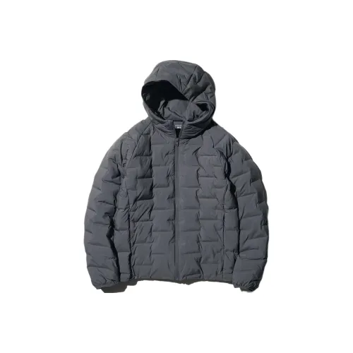 UNIQLO Хлопковый пуховик Мужской Темно-серый