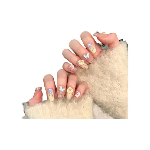 MONLEYTA 1065 Mischievous and Playful Короткий LADDER Многоцветный Градиентный Однотонный