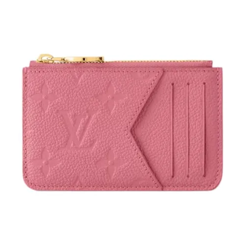 LOUIS VUITTON Коровья кожа Держатель для карт Стандартный Женский Розовый