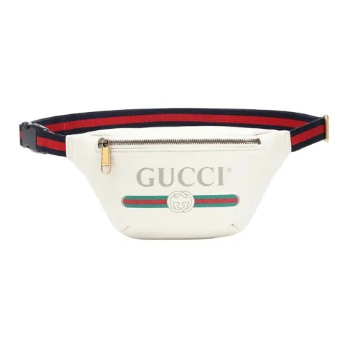 GUCCI Кожа Одно плечо Сумка через плечо Слинг-сумка Сумка на пояс Маленький Унисекс Белый