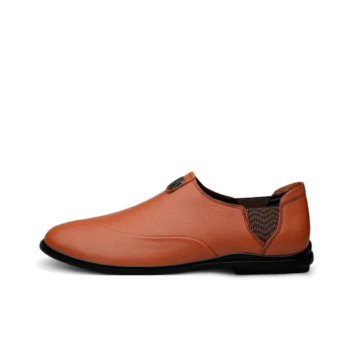 CKVUSAMG Мужские повседневные туфли Low Top Желто-коричневые Мужские