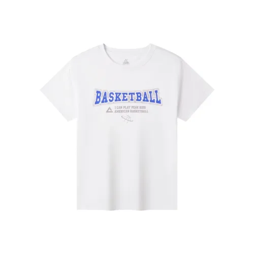 PEAK Basketball Collection Т-рубашка полностью белая для подростков