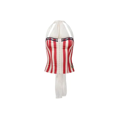 SCULPTOR SS25 Marine Corset Red Stripe Топ на бретелях Женские