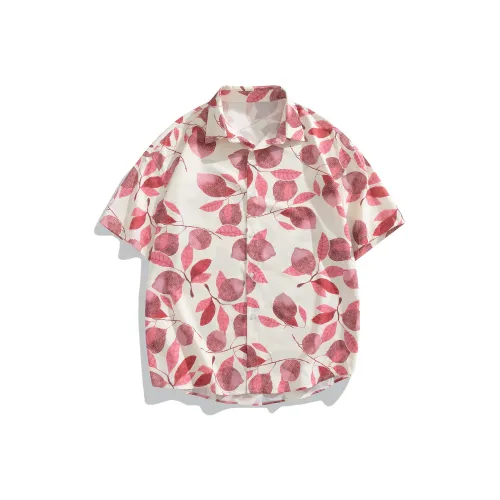CTIDESTRAW Розовый Фрукты Лист Унисекс Рубашки