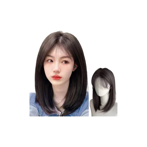 FYOSEE Full Голова Перука Средняя Длина (размер в длину) Волосы Боковая Разделка Форма Кости Волосы