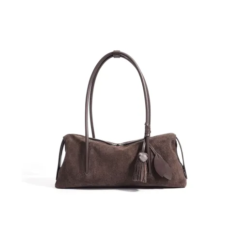 COURONNE Сумка через плечо из коровьей кожи стандартная женская кофейного ванильного светло-коричневого вишнево-красного цвета