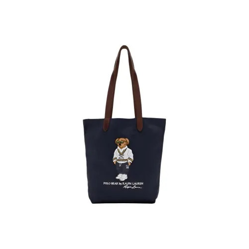 Polo Ralph Lauren Холст Тоут Сумка Сумка для покупок Сумка Мужская Синяя