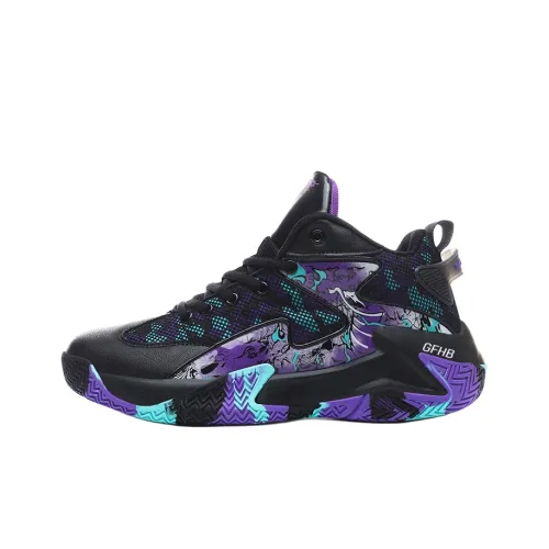 Kung Fu Partners Износостойкий Легкий Амортизация MID Топ Детские Беговые Кроссовки Подростки