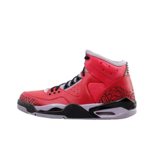 Джордан Износостойкие Высокие Баскетбольные Кроссовки Мужские Винтажные Красные