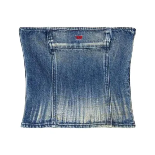 DIESEL FW24 Без бретелек Топ Женский Средний Синий