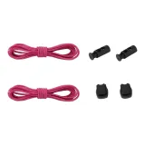 Цилиндр, пряжка, стиль + розово-красные шнурки (один комплект)