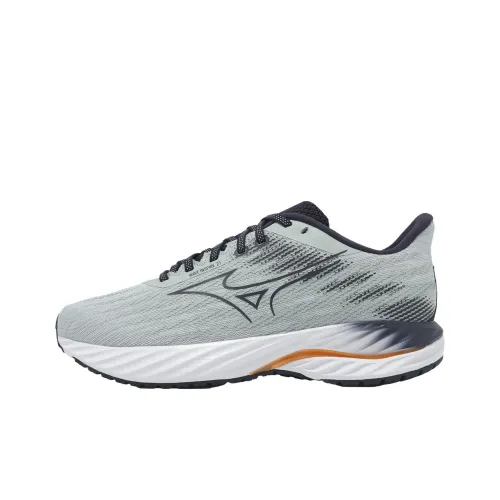 Mizuno WAVE INSPIRE 21 Дышащая Поддержка Низкий Топ Повседневные Беговые Кроссовки Мужские Серый Синий