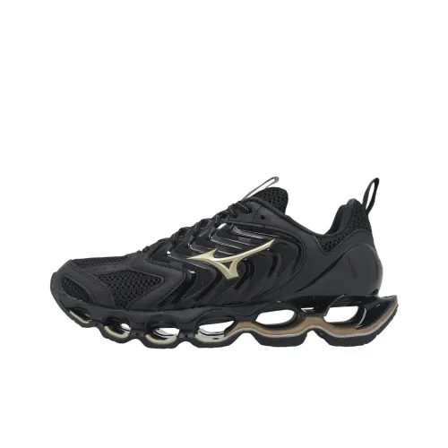 Mizuno Дышащая Поддержка Низкий Топ Беговые Кроссовки Мужские Черные